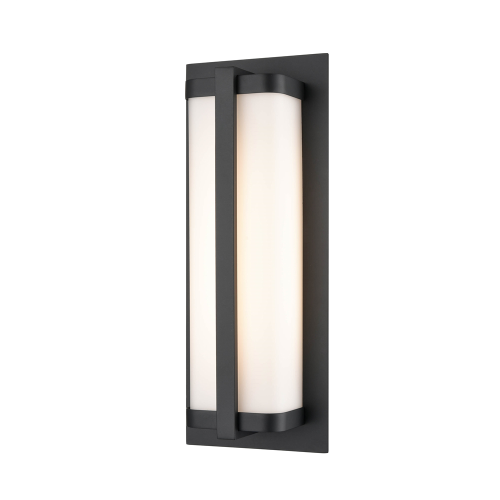 Millennium Lighting 8091-PBK Amster One Light Outdoor Wall Sconce Powder Coated Black finish