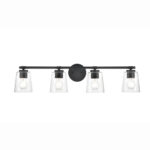 Millennium Lighting 8114-MB Four Light Vanity Matte Black finish