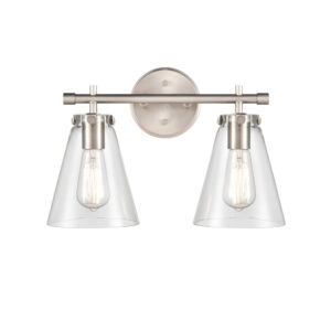 Millennium Lighting 8122-BN Aliza Two Light Vanity Brushed Nickel finish
