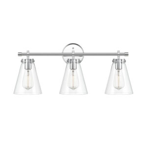 Millennium Lighting 8123-CH Aliza Three Light Vanity Chrome finish