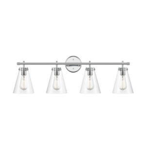 Millennium Lighting 8124-CH Aliza Four Light Vanity Chrome finish