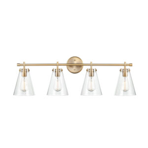 Millennium Lighting 8124-MG Aliza Four Light Vanity Modern Gold finish
