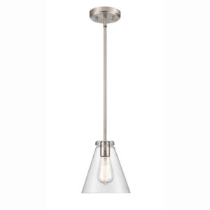 Millennium Lighting 8131-BN Aliza One Light Pendant Brushed Nickel finish