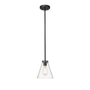 Millennium Lighting 8131-MB Aliza One Light Pendant Matte Black finish