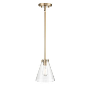 Millennium Lighting 8131-MG Aliza One Light Pendant Modern Gold finish