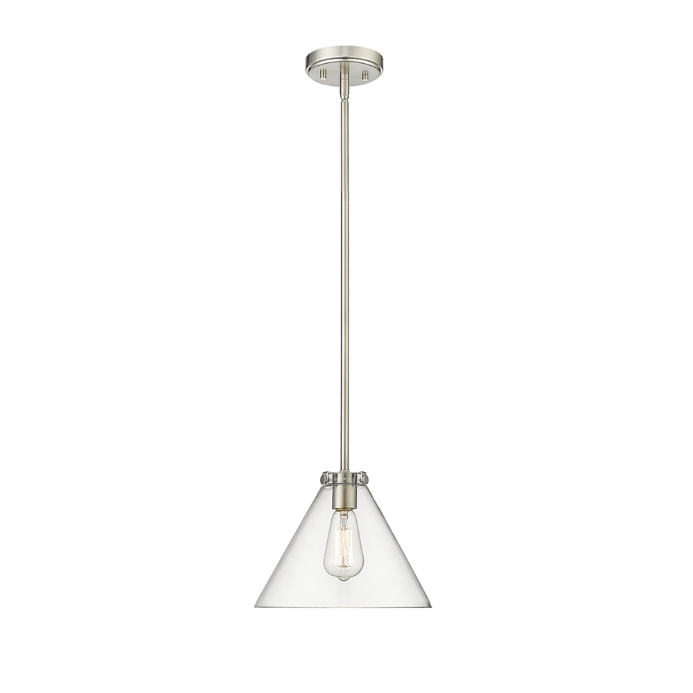 Millennium Lighting 8141-BN Aliza One Light Pendant Brushed Nickel finish