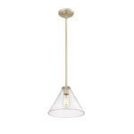 Millennium Lighting 8141-MG Aliza One Light Pendant Modern Gold finish
