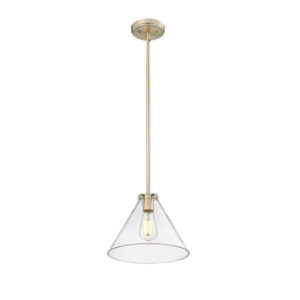 Millennium Lighting 8141-MG Aliza One Light Pendant Modern Gold finish