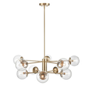 Millennium Lighting 8150-MG Avell Ten Light Pendant Modern Gold finish