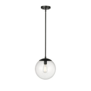 Millennium Lighting 8151-MB Avell One Light Pendant Matte Black finish