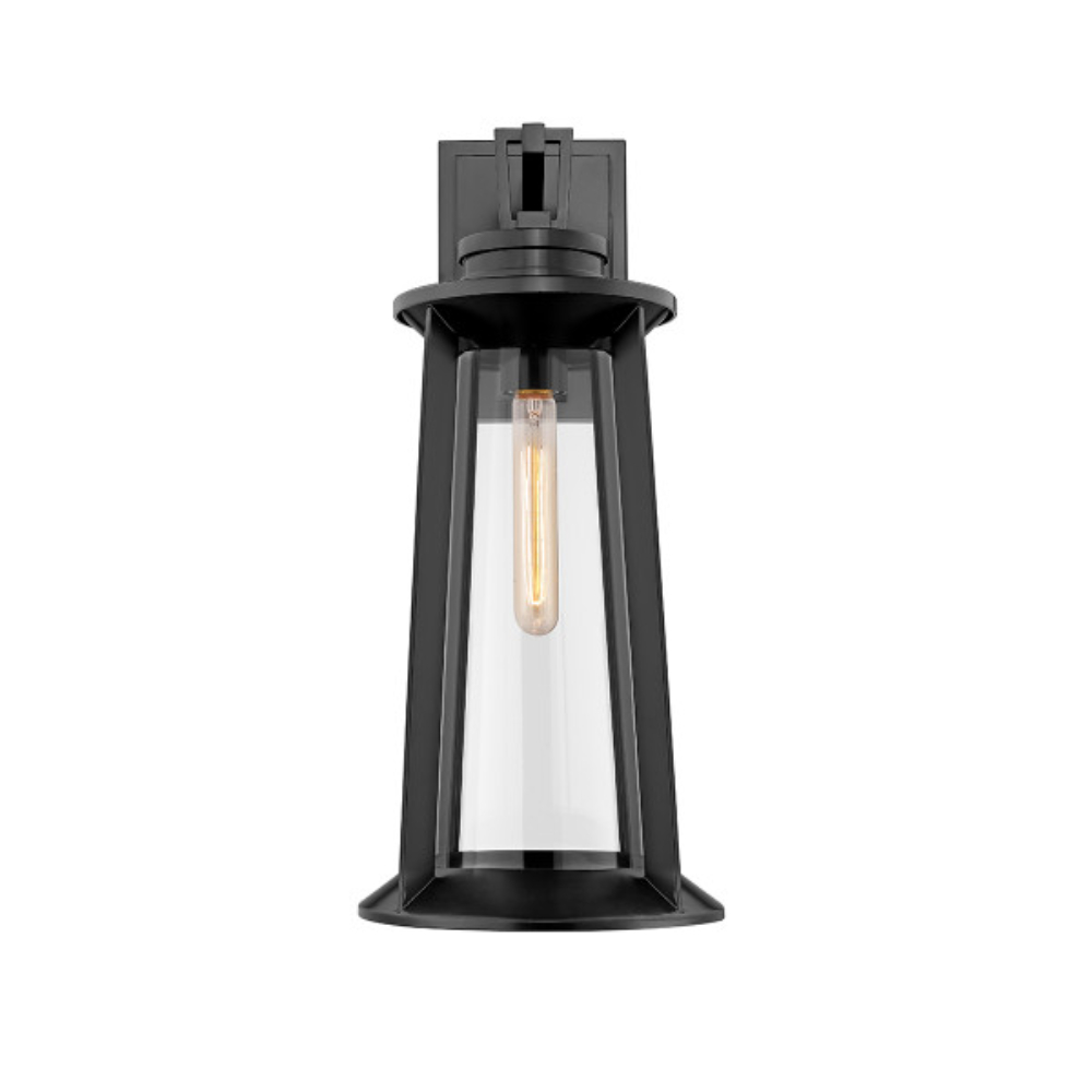 Millennium Lighting 8203-PBK Bolling One Light Outdoor Wall Lantern Powder Coated Black finish