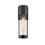 Millennium Lighting 8212-PBK Hester One Light Outdoor Wall Lantern Powder Coated Black finish