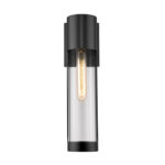 Millennium Lighting 8213-PBK Hester One Light Outdoor Wall Lantern Powder Coated Black finish