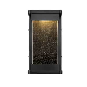 Millennium Lighting 8301-PBK Ederle One Light Outdoor Hanging Lantern Powder Coated Black finish