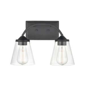 Millennium Lighting 9102-MB Josleen Two Light Vanity Matte Black finish