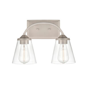 Millennium Lighting 9102-SN Josleen Two Light Vanity Satin Nickel finish