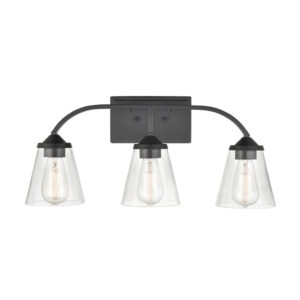 Millennium Lighting 9103-MB Josleen Three Light Vanity Matte Black finish