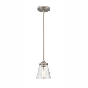 Millennium Lighting 9111-SN Josleen One Light Mini Pendant Satin Nickel finish