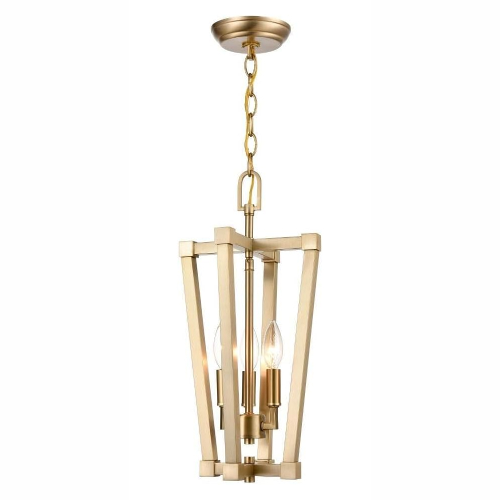 Millennium Lighting 9123-MG Three Light Pendant Modern Gold finish