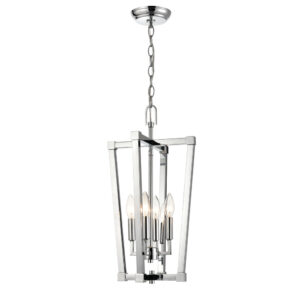 Millennium Lighting 9124-CH Four Light Pendant Chrome finish