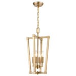 Millennium Lighting 9124-MG Four Light Pendant Modern Gold finish