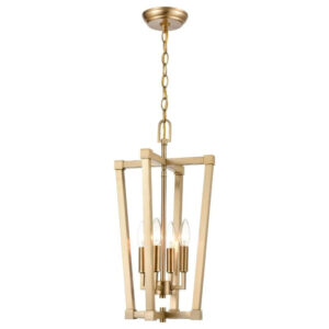 Millennium Lighting 9124-MG Four Light Pendant Modern Gold finish
