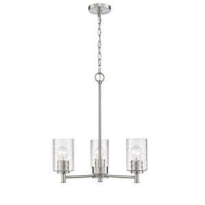 Millennium Lighting 9213-BN Ashli Three Light Chandelier Brushed Nickel finish