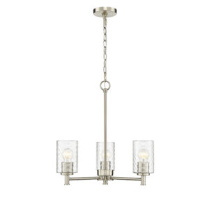 Millennium Lighting 9213-MG Ashli Three Light Chandelier Modern Gold finish