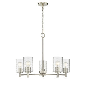 Millennium Lighting 9215-MG Ashli Five Light Chandelier Modern Gold finish