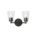 Millennium Lighting 9232-MB Ashli Two Light Vanity Matte Black finish