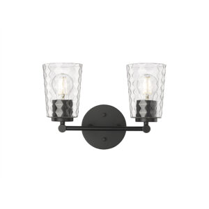 Millennium Lighting 9232-MB Ashli Two Light Vanity Matte Black finish