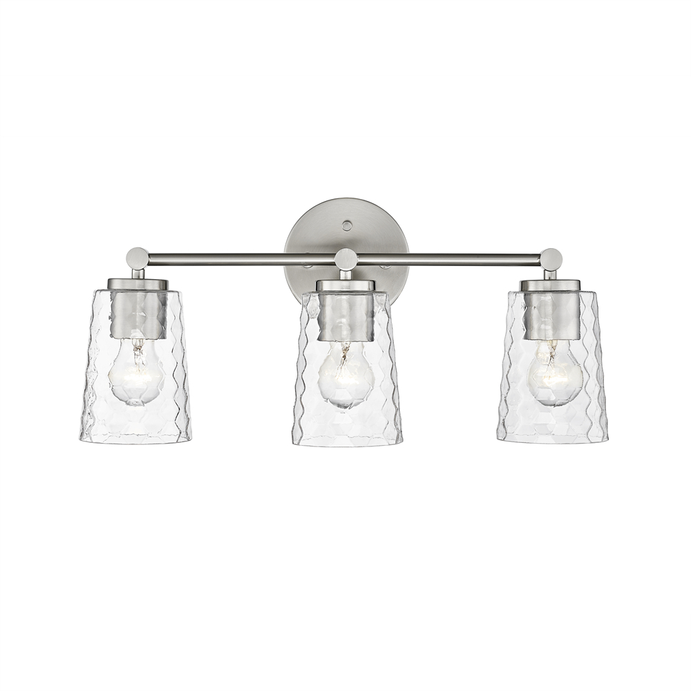 Millennium Lighting 9233-BN Ashli Three Light Vanity Brushed Nickel finish
