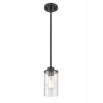 Millennium Lighting 9511-MB Beverlly One Light MIni Pendant Matte Black finish