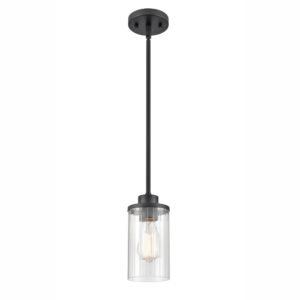 Millennium Lighting 9511-MB Beverlly One Light MIni Pendant Matte Black finish