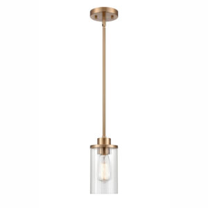 Millennium Lighting 9511-MG Beverlly One Light MIni Pendant Modern Gold finish