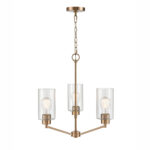 Millennium Lighting 9513-MG Beverlly Three Light Chandelier Modern Gold finish