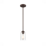 Millennium Lighting 9601-RBZ Moven One Light Mini Pendant Rubbed Bronze finish