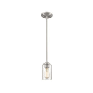 Millennium Lighting 9601-SN Moven One Light Mini Pendant Satin Nickel finish