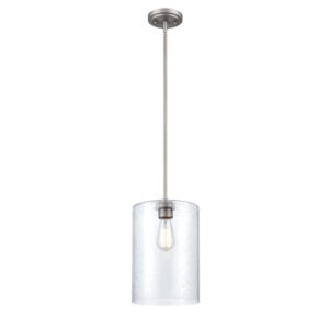 Millennium Lighting 9611-SN Moven One Light Mini Pendant Satin Nickel finish