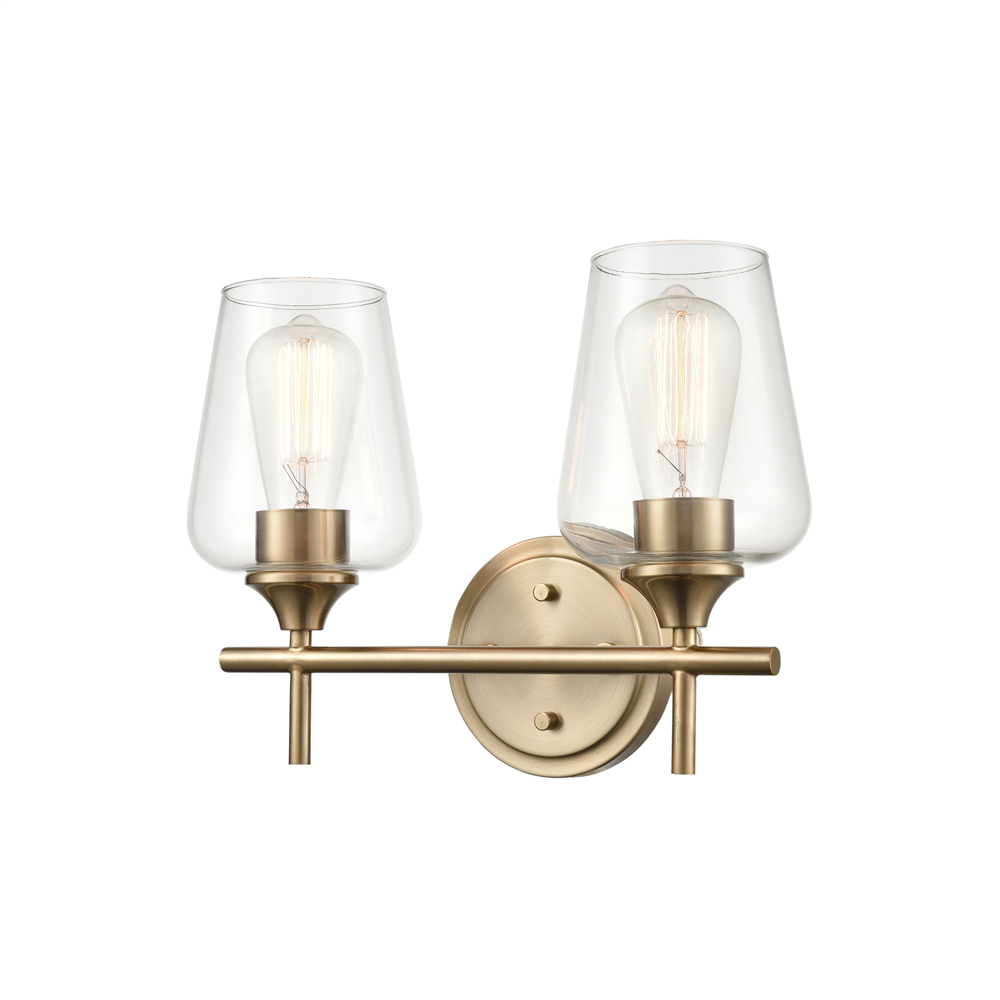 Millennium Lighting 9702-MG Ashford Two Light Vanity Modern Gold finish