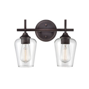 Millennium Lighting 9702-RBZ Ashford Two Light Vanity Rubbed Bronze finish