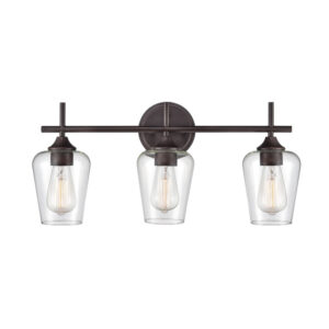 Millennium Lighting 9703-RBZ Ashford Three Light Vanity Rubbed Bronze finish
