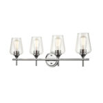 Millennium Lighting 9704-CH Ashford Four Light Vanity Chrome finish