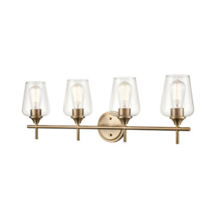 Millennium Lighting 9704-MG Ashford Four Light Vanity Modern Gold finish