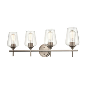 Millennium Lighting 9704-SN Ashford Four Light Vanity Satin Nickel finish