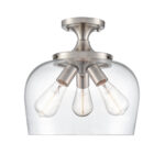 Millennium Lighting 9713-BN Ashford Three Light Semi Flush Brushed Nickel finish