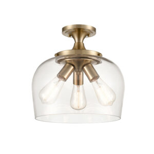 Millennium Lighting 9713-MG Ashford Three Light Semi Flush Modern Gold finish