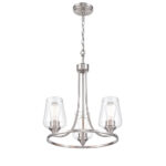 Millennium Lighting 9723-BN Ashford Three Light Chandelier Brushed Nickel finish
