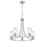 Millennium Lighting 9725-BN Ashford Five Light Chandelier Brushed Nickel finish