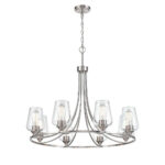 Millennium Lighting 9728-BN Ashford Eight Light Chandelier Brushed Nickel finish